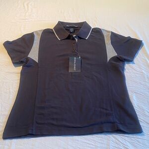 Navy and Gray Polo Shirt